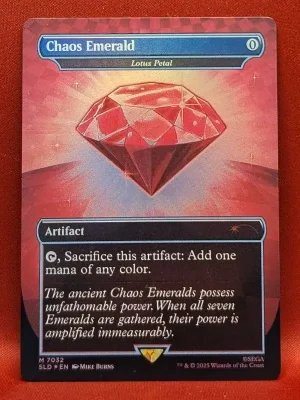 FOIL Chaos Emerald from Lotus Petal (7032) from Secret Lair Drop Series Magic the Gathering Proxy