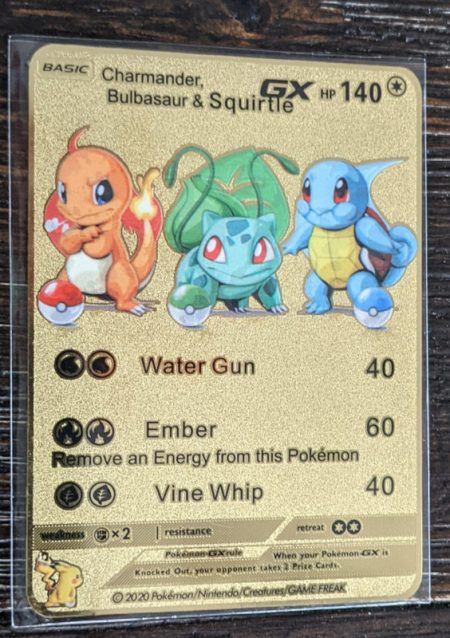 Pokemon Card Metal Replica