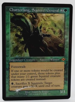 FOIL Chatterfang, Squirrel General (Retro Frame) from Modern Horizons 2 Proxy