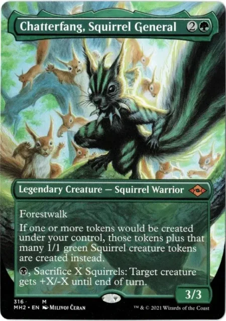 Chatterfang Squirrel General Bord Magic the Gathering Proxy