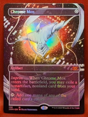 FOIL Chrome Mox (Extended Art) Box Topper from Double Masters Magic the Gathering Proxy