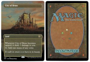 City of Brass Borderless from Double Masters 2022 Proxy
