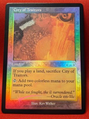 FOIL City Of Traitors from Exodus Magic the Gathering Proxy
