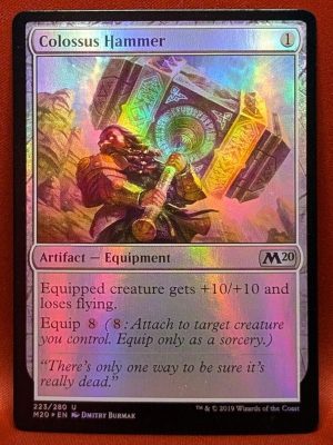 FOIL Colossus Hammer from Core Set 2020 Magic the Gathering Proxy