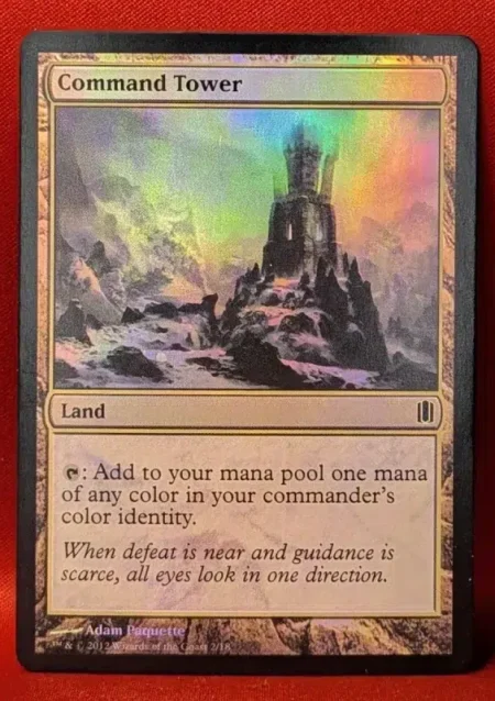 FOIL Command Tower from Commander's Arsenal Magic the Gathering Proxy
