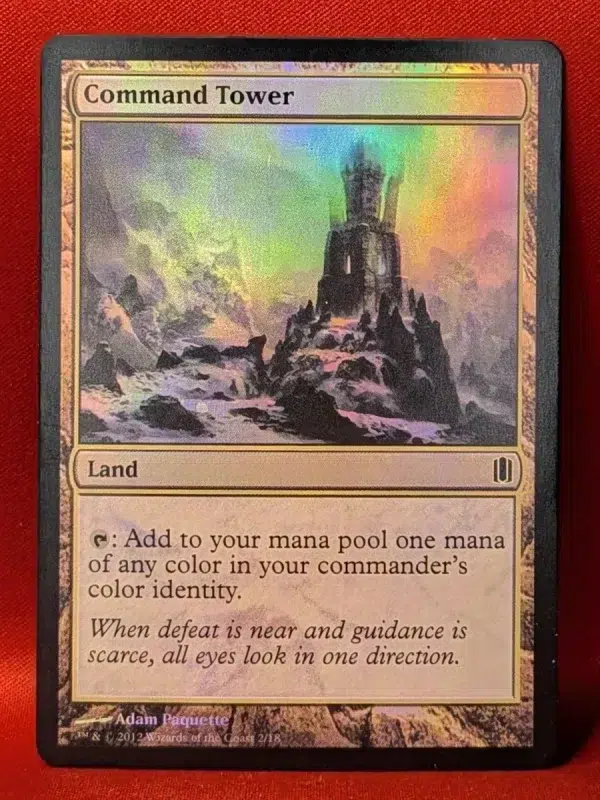FOIL Command Tower from Commander's Arsenal Magic the Gathering Proxy