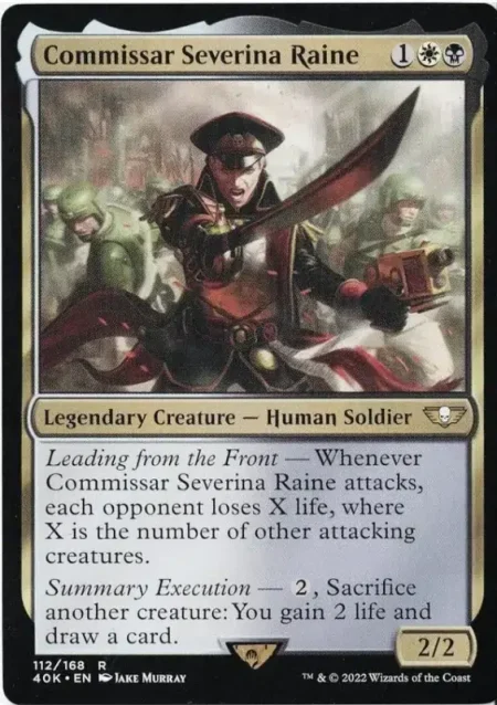 Commissar Severina Raine Magic the Gathering Proxy