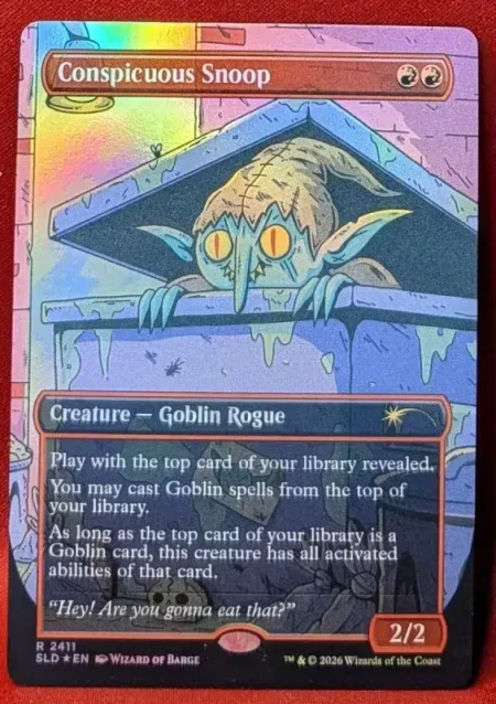 FOIL Conspicuous Snoop (2411) from Secret Lair Drop Magic the Gathering Proxy