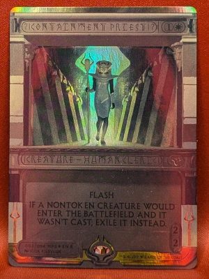 FOIL Containment Priest from Amonkhet Invocations Magic the Gathering Proxy