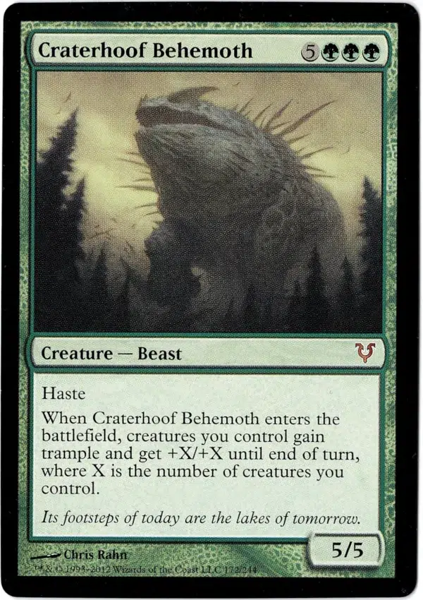 Craterhoof Behemoth Magic the Gathering Proxy