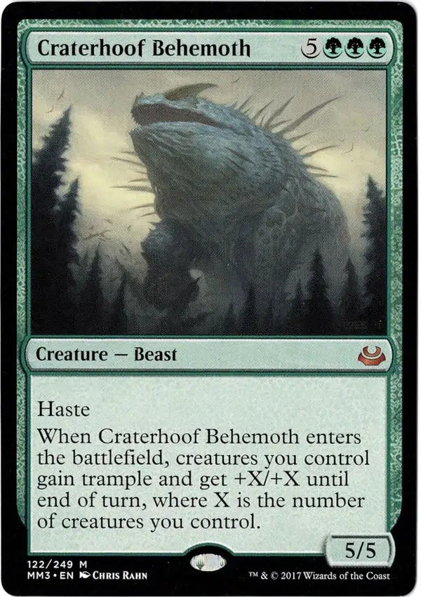 Craterhoof Behemoth MM17 Magic the Gathering Proxy