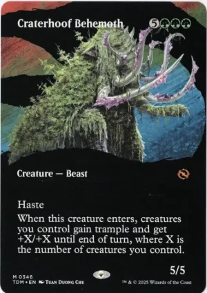 Craterhoof Behemoth Bord Magic the Gathering Proxy