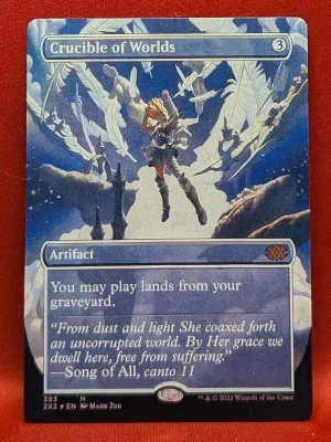 FOIL Crucible of Worlds (Borderless) from Double Masters 2022 Magic the Gathering Proxy