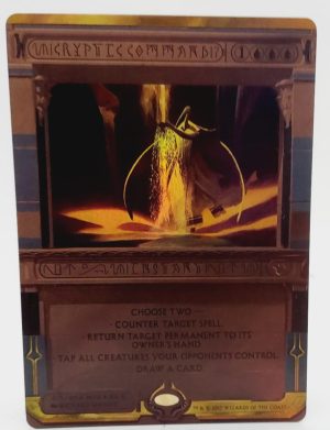 FOIL Cryptic Command from Amonkhet Invocations Proxy