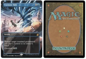 Cyclonic Rift (Anime Borderless) from Ravnica Remastered Magic the Gathering Proxy