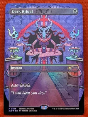 FOIL Dark Ritual from Secret Lair Showdown Magic the Gathering Proxy