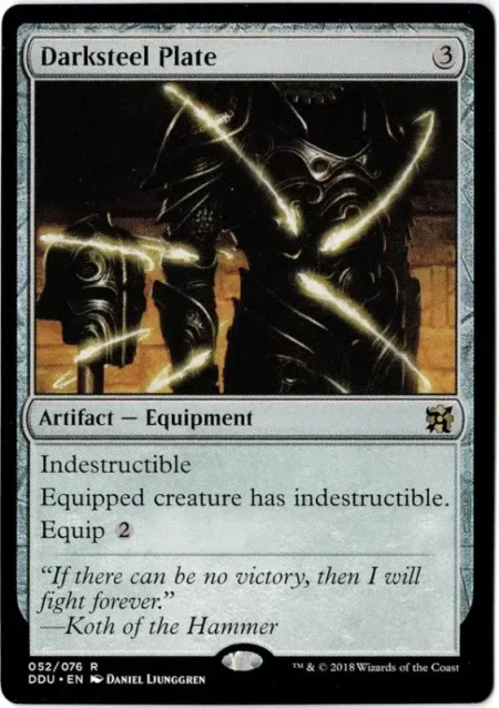 Darksteel Plate 1 Magic the Gathering Proxy