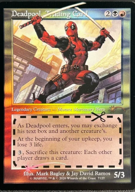 Deadpool trading card sld – magic the gathering proxy