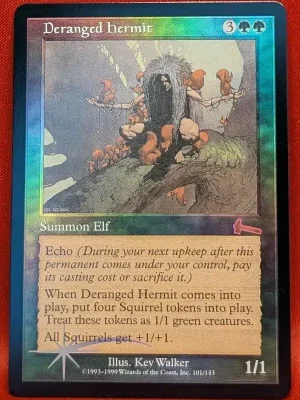 FOIL Deranged Hermit from Urza's Legacy Magic the Gathering Proxy