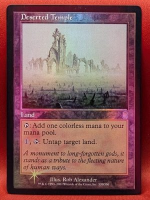 FOIL Deserted Temple from Odyssey Magic the Gathering Proxy