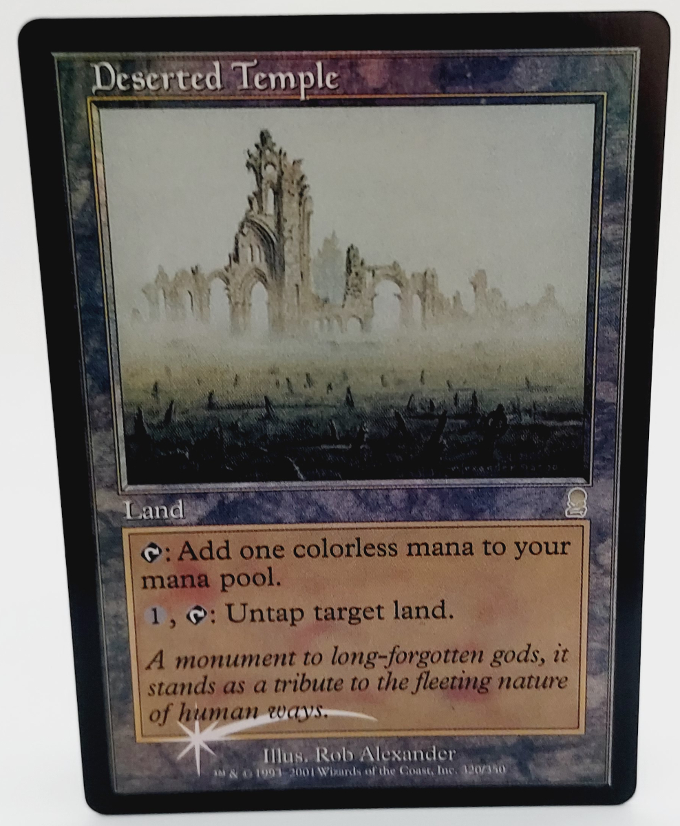 FOIL Deserted Temple from Odyssey Magic the Gathering MTG Proxy Foil