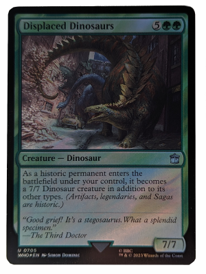 SURGE FOIL Displaced Dinosaurs from Universes Beyond: Doctor Who Proxy