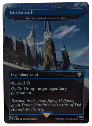 SURGE FOIL Dol Amroth - Minamo, School at Water's Edge from Commander: The Lord of the Rings: Tales of Middle-earth Proxy