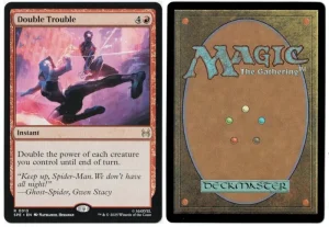 Double Trouble from Marvel's Spider-Man: Eternal-Legal Magic the Gathering Proxy