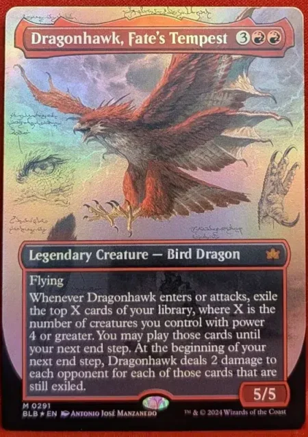 Dragonhawk Fates Tempest Foil Magic the Gathering Proxy