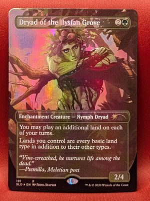 FOIL Dryad of the Ilysian Grove from Secret Lair Drop Magic the Gathering Proxy