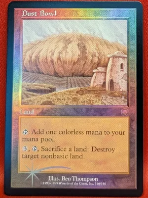FOIL Dust Bowl from Mercadian Masques Magic the Gathering Proxy