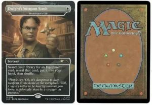 Dwight's Weapon Stash (Steelshaper's Gift) from Secret Lair Drop Series Magic the Gathering Proxy