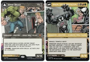 Eddie Brock (0224) (Borderless) from Marvel's Spider-Man Magic the Gathering Proxy