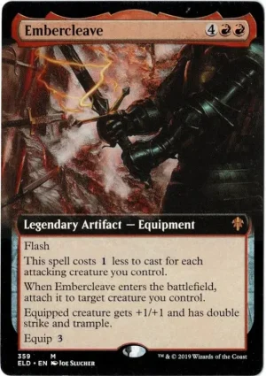 Embercleave (Extended Art) from Throne of Eldraine Magic the Gathering Proxy