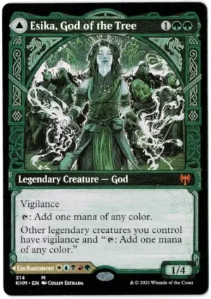 Esika, God of the Tree (Showcase) from Kaldheim Magic the Gathering Proxy