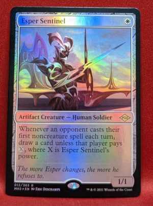 FOIL Esper Sentinel from Modern Horizons 2 Magic the Gathering Proxy