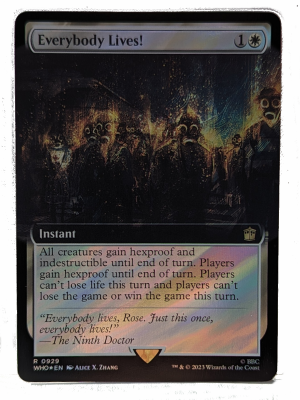 SURGE FOIL Everybody Lives! (Extended Art) from Universes Beyond: Doctor Who Proxy