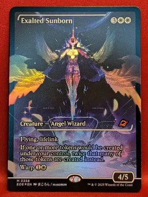 FOIL Exalted Sunborn (Showcase) from Edge of Eternities Magic the Gathering Proxy