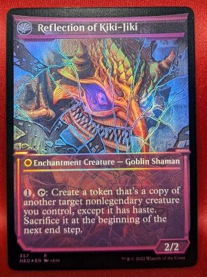 FOIL Fable of the Mirror-Breaker (Showcase) from Kamigawa:Neon Dynasty Magic the Gathering Proxy