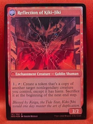 FOIL Fable of the Mirror-Breaker from Kamigawa: Neon Dynasty Magic the Gathering Proxy