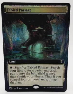 FOIL Fabled Passage (Extended Art) from Throne of Eldraine Proxy