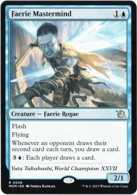 Faerie Mastermind from March of the Machine Magic the Gathering Proxy