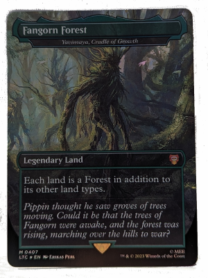 SURGE FOIL Fangorn Forest - Yavimaya, Cradle of Growth from Commander: The Lord of the Rings: Tales of Middle-earth Proxy