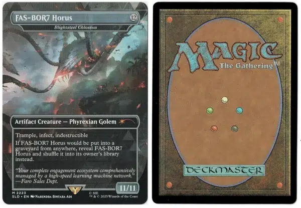 FAS-BOR7 Horus (Blightsteel Colossus) from Secret Lair Drop Series Magic the Gathering Proxy