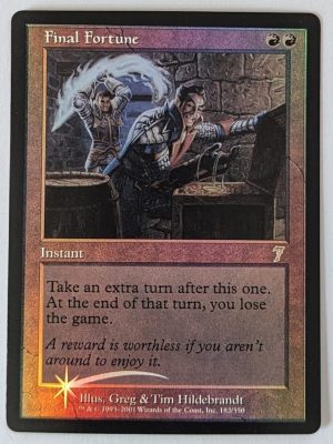 FOIL Final Fortune from 7th Edition Proxy