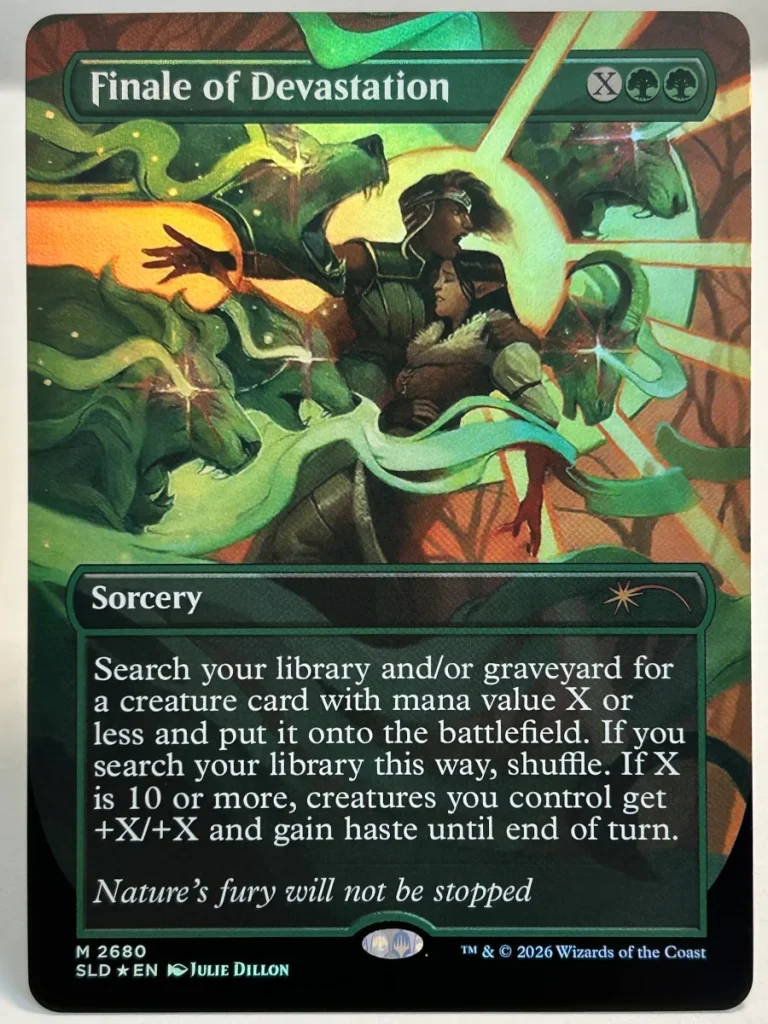 FOIL Finale of Devastation (2680) from Secret Lair Drop Magic the Gathering Proxy