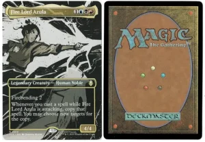 Fire Lord Azula (0313) (Borderless) from Avatar: The Last Airbender Magic the Gathering Proxy