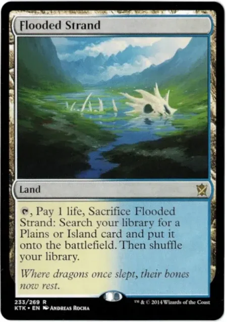 Flooded Strand Khans 1 Magic the Gathering Proxy