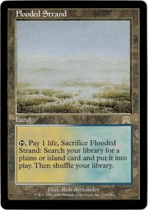 Flooded Strand from Onslaught Magic the Gathering Proxy