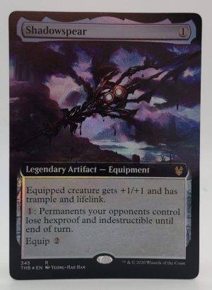 FOIL Shadowspear (Extended Art) from Theros Beyond Death Proxy